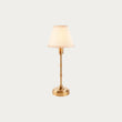 Brushed Aged Brass Plate & Vintage White Fabric