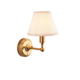 Brushed Aged Brass Plate & Vintage White Fabric