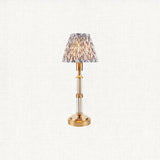 Brushed Aged Brass Plate & Pearl Grey Fabric
