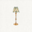 Brushed Aged Brass Plate & Cotswold Green Fabric