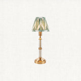 Brushed Aged Brass Plate & Cotswold Green Fabric