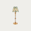 Brushed Aged Brass Plate & Cotswold Green Fabric