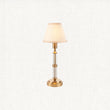 Brushed Aged Brass Plate & Vintage White Fabric