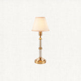 Brushed Aged Brass Plate & Vintage White Fabric