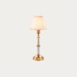 Brushed Aged Brass Plate & Vintage White Fabric