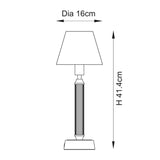 Brushed Aged Brass Plate & Vintage White Fabric