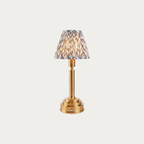 Brushed Aged Brass Plate & Pearl Grey Fabric