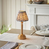 Brushed Aged Brass Plate & Pearl Grey Fabric