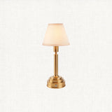 Brushed Aged Brass Plate & Vintage White Fabric