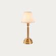 Brushed Aged Brass Plate & Vintage White Fabric