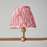 Brushed Aged Brass Plate & Coral Pink Fabric