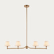 Brushed Aged Brass Plate & Vintage White Fabric