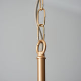 Brushed Aged Brass Plate & Pearl Grey Fabric