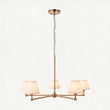 Brushed Aged Brass Plate & Vintage White Fabric
