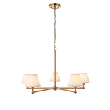 Brushed Aged Brass Plate & Vintage White Fabric