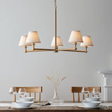 Brushed Aged Brass Plate & Vintage White Fabric