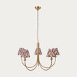 Brushed Aged Brass Plate & Pearl Grey Fabric