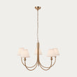 Brushed Aged Brass Plate & Vintage White Fabric