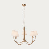 Brushed Aged Brass Plate & Vintage White Fabric
