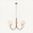 Brushed Aged Brass Plate & Vintage White Fabric