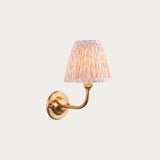 Brushed Aged Brass Plate & Peachy Keen Fabric
