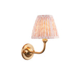 Brushed Aged Brass Plate & Peachy Keen Fabric