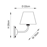 Brushed Aged Brass Plate & Peachy Keen Fabric