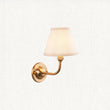 Brushed Aged Brass Plate & Vintage White Fabric