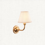Brushed Aged Brass Plate & Vintage White Fabric