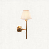 Brushed Aged Brass Plate & Vintage White Fabric