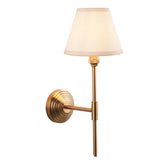 Brushed Aged Brass Plate & Vintage White Fabric