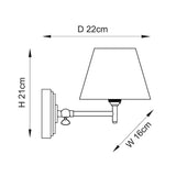 Brushed Aged Brass Plate & Marlin Blue Fabric