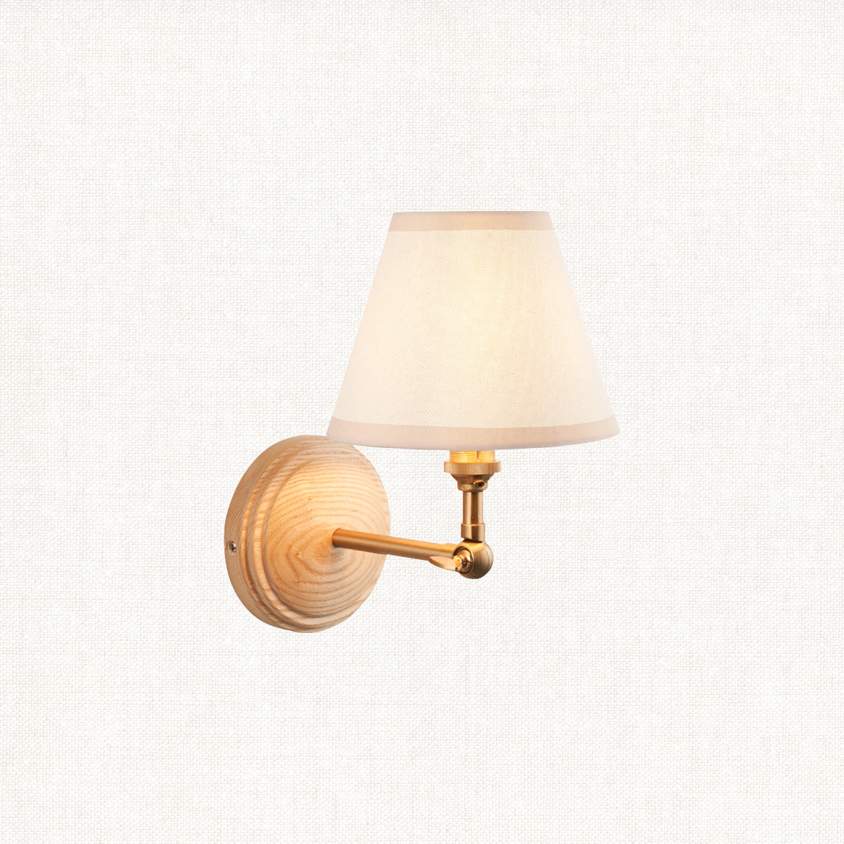Ash Wood & Vintage White Fabric