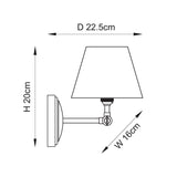 Ash Wood & Vintage White Fabric