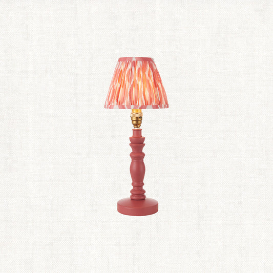 Satin Pink Clay Paint & Coral Pink Fabric
