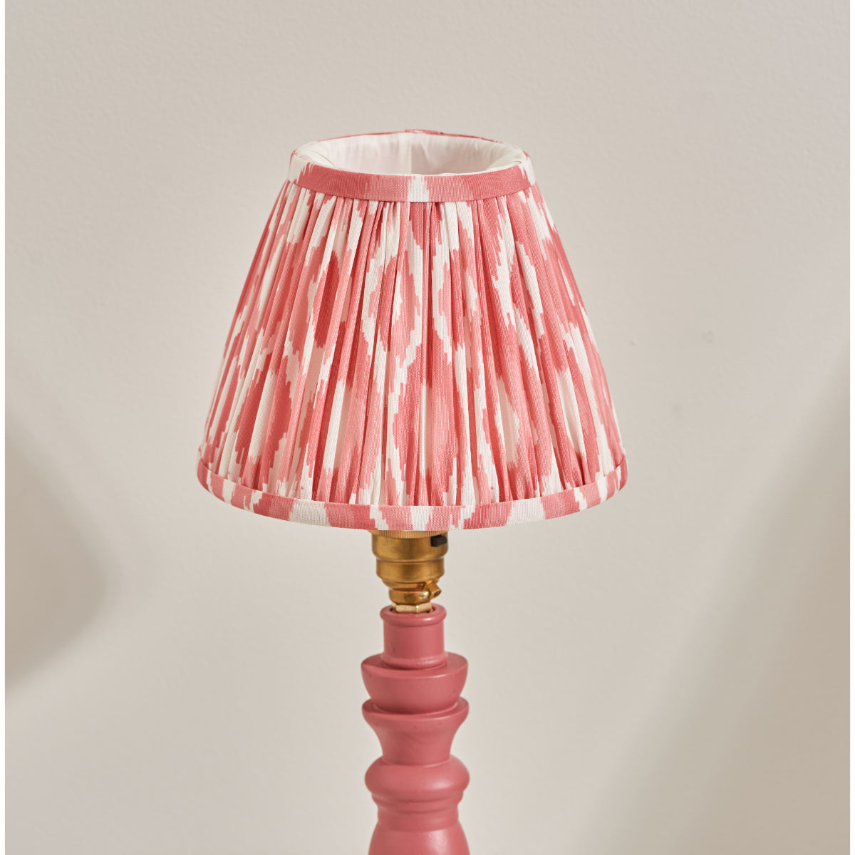 Satin Pink Clay Paint & Coral Pink Fabric