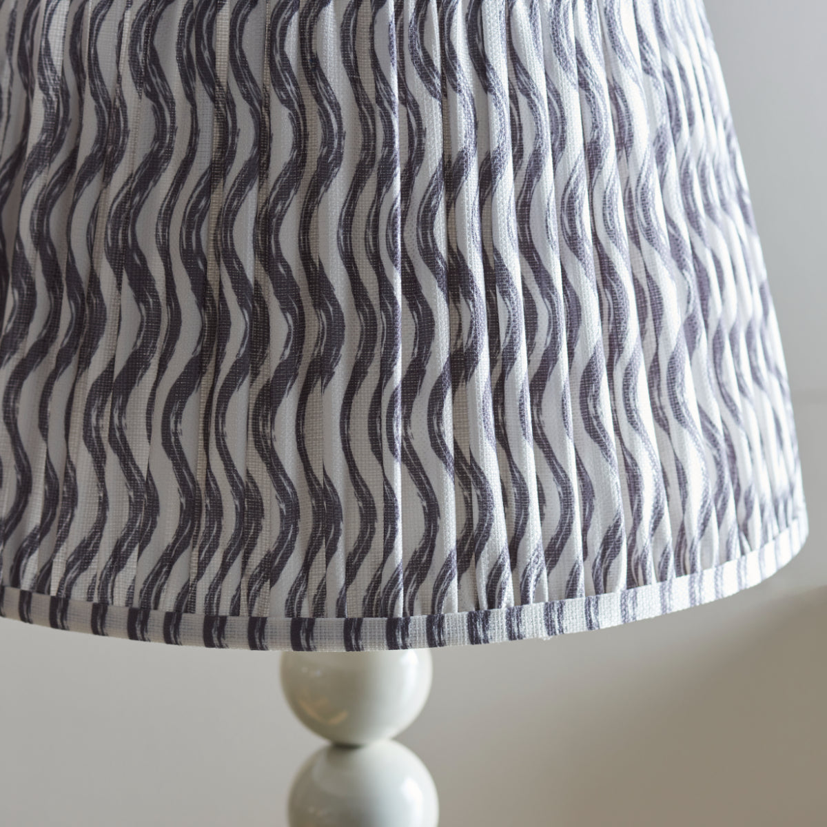 Pearl Grey Fabric & Gloss Almond White Paint