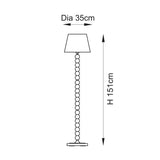 Marlin Blue Fabric & Gloss Almond White Paint