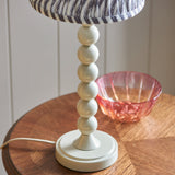 Pearl Grey Fabric & Gloss Almond White Paint