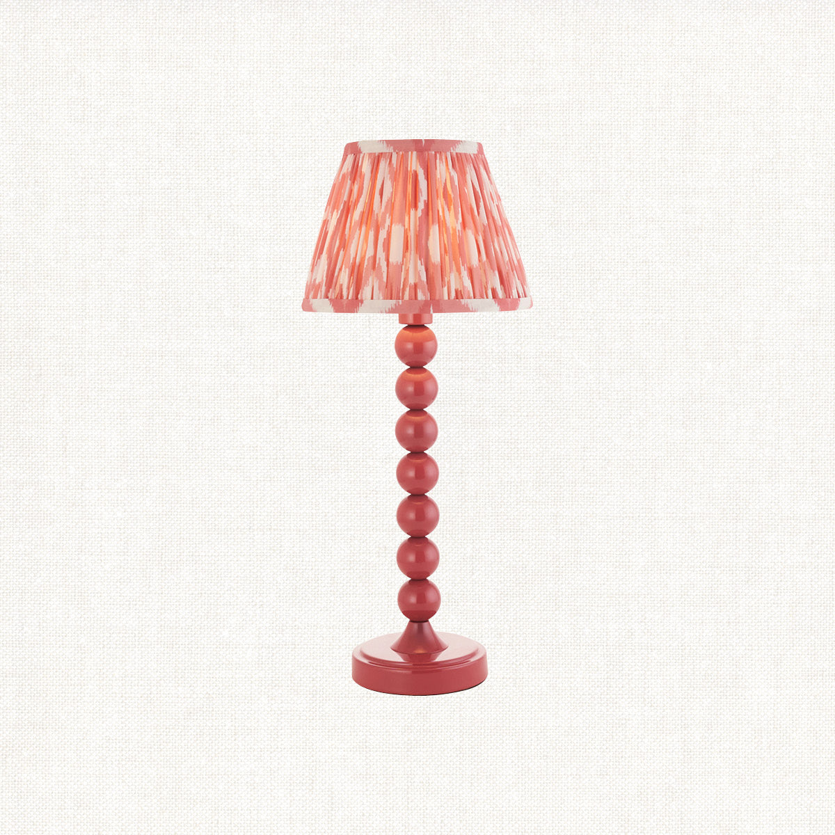 Gloss Pink Clay Paint & Coral Pink Fabric