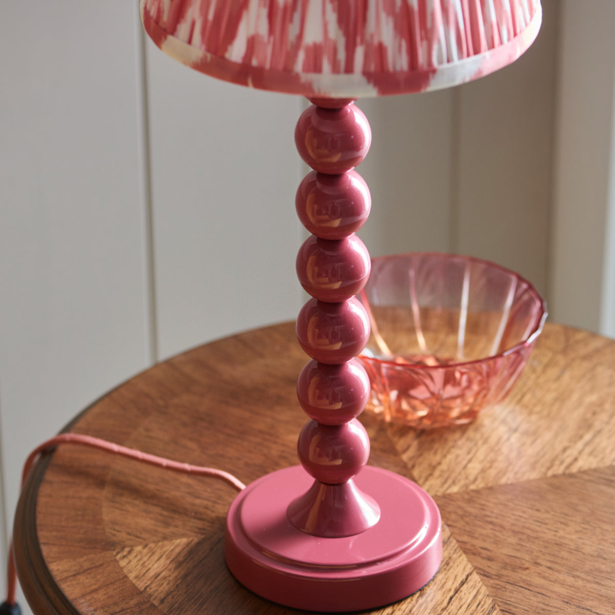 Gloss Pink Clay Paint & Coral Pink Fabric