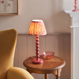 Gloss Pink Clay Paint & Coral Pink Fabric