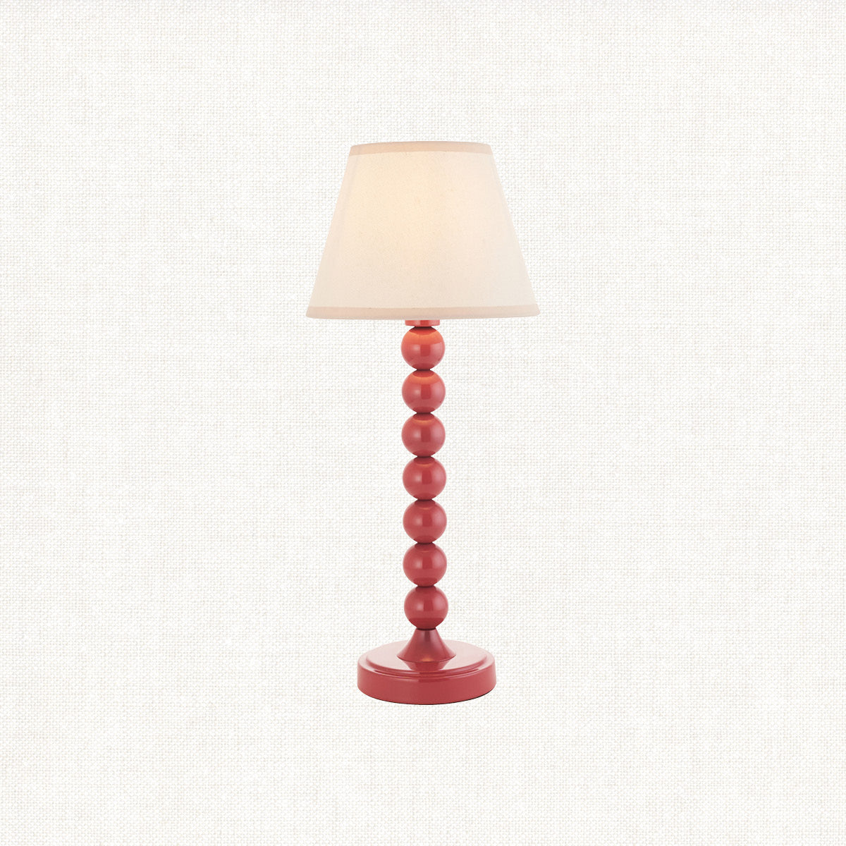 Gloss Pink Clay Paint & Vintage White Fabric