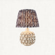 Ivory Crackle Glaze & Pearl Grey Fabric