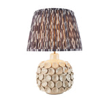 Ivory Crackle Glaze & Pearl Grey Fabric