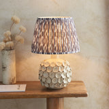 Ivory Crackle Glaze & Pearl Grey Fabric