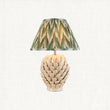 Ivory Crackle Glaze & Cotswold Green Fabric