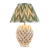 Ivory Crackle Glaze & Cotswold Green Fabric