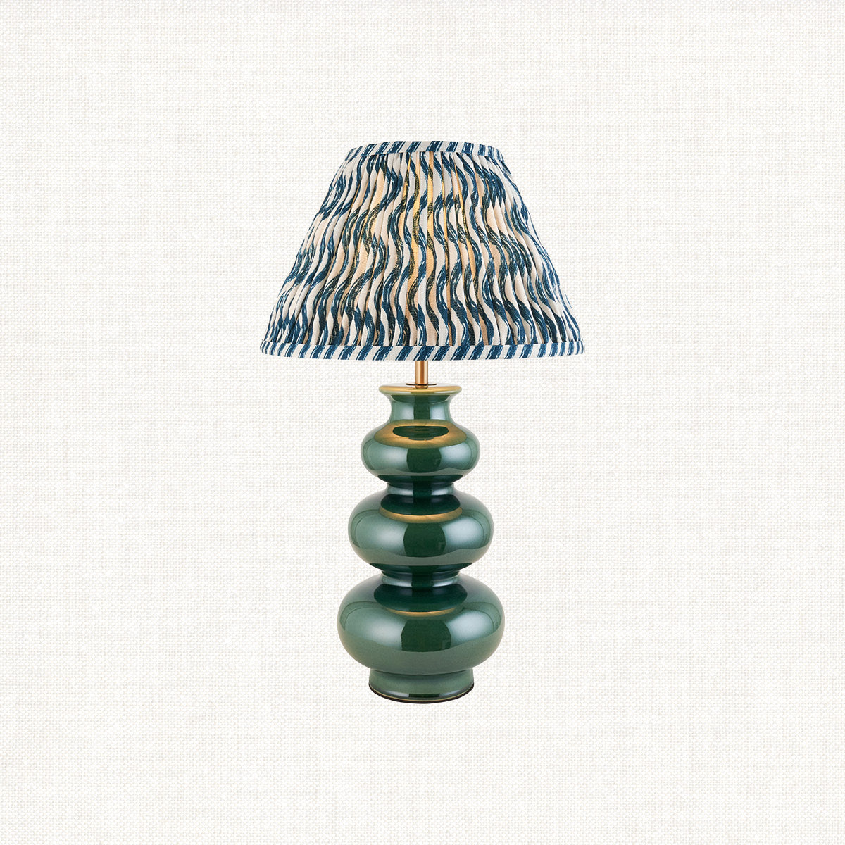Marlin Blue Fabric & Gloss Green Glaze