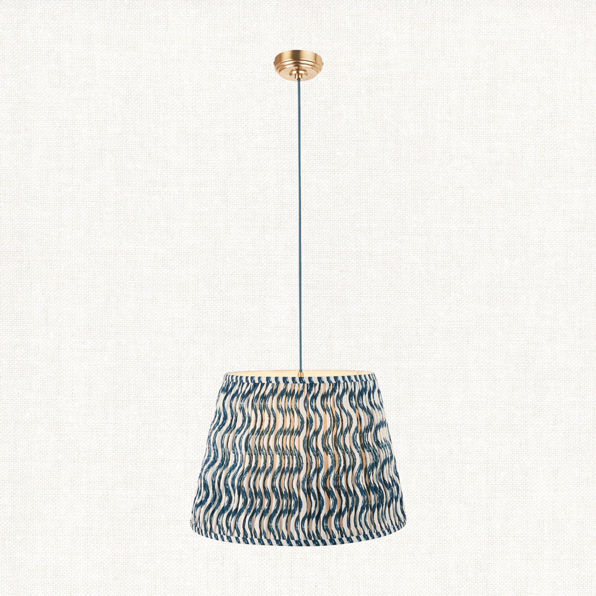 Brushed Aged Brass Plate & Blue Flex